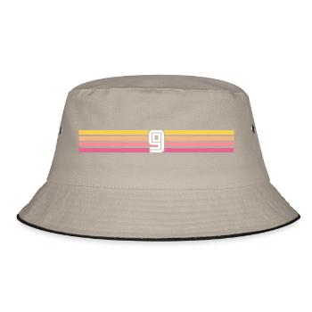 9 Trikotnummer 9 – 9 Jahre alter retro 9 Geburtstag - Bucket Hat - Khaki/Schwarz - Vorne