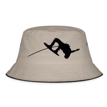 wakeboarding - Bucket Hat - Khaki/Schwarz - Vorne