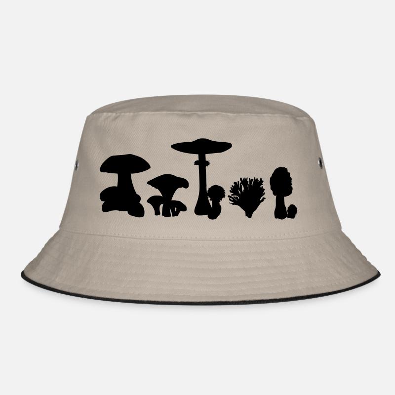 Pilz - Bucket Hat - Khaki/Schwarz