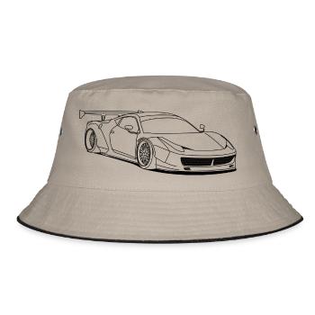custom car outlines - Bob - kaki/noir - Devant