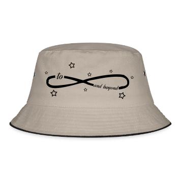 To infinity and beyond - Bucket Hat - khaki/black - Front