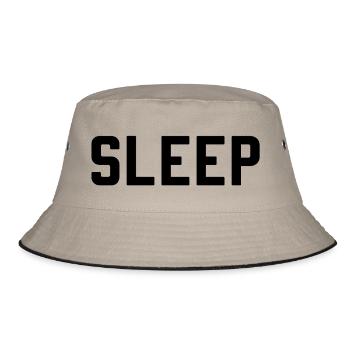 sleep - Bucket Hat - khaki/black - Front