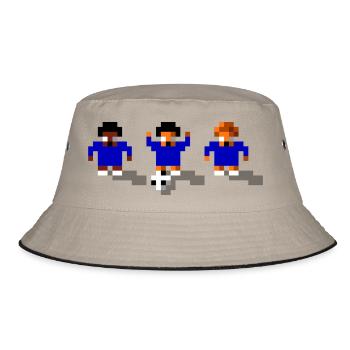 Soccer Blue - Bucket Hat - khaki/black - Front