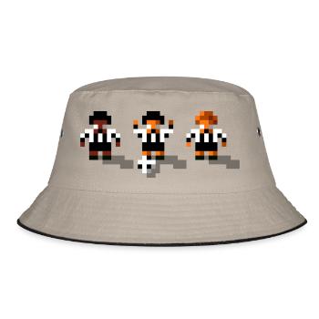 Soccer Black and White - Bucket Hat - khaki/black - Front