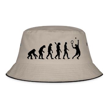Evolution Tennis - Bucket Hat - khaki/black - Front