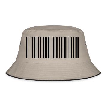 Barcode Scannen EAN 1c - Bucket Hat - Khaki/Schwarz - Vorne