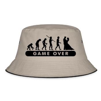 Game over - Bucket Hat - khaki/black - Front