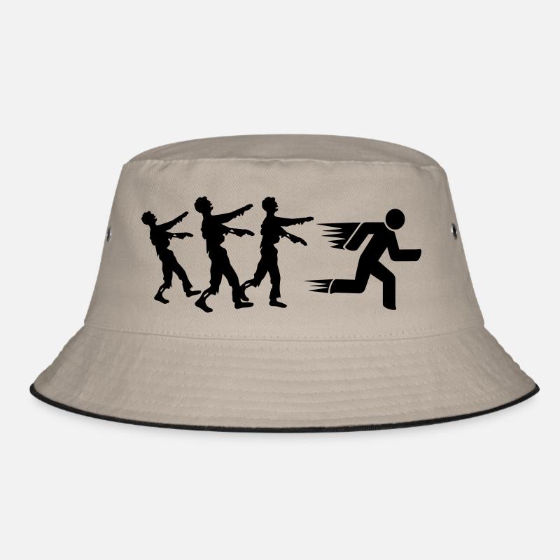 Run From Zombies Bucket Hat