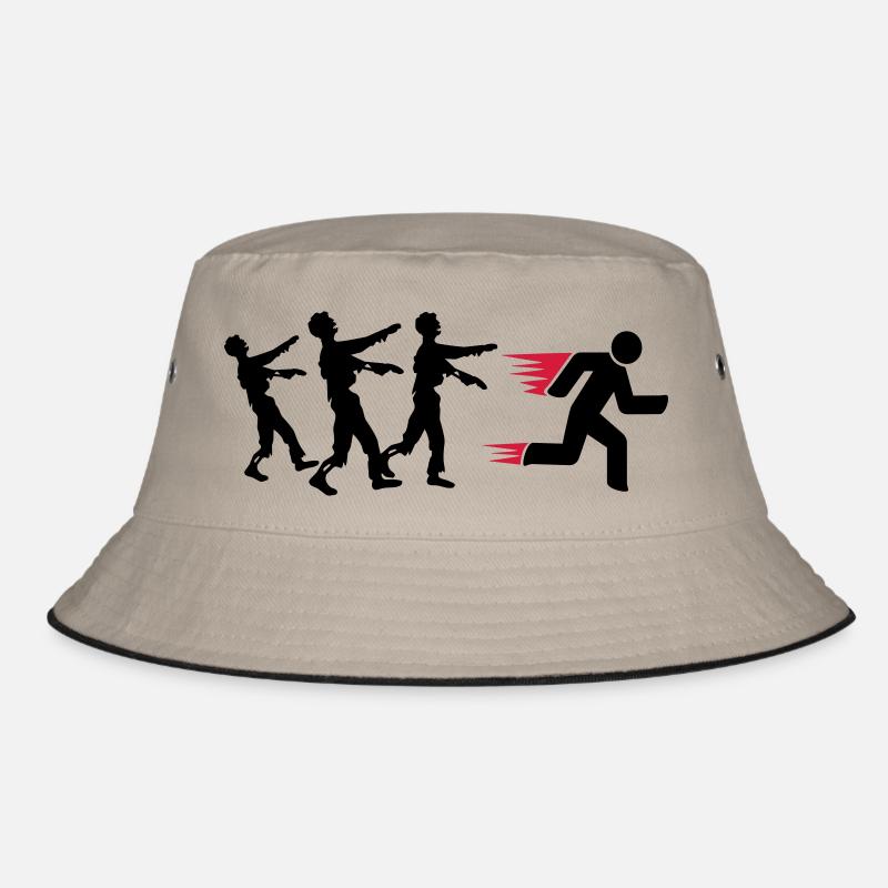 Run From Zombies Bucket Hat