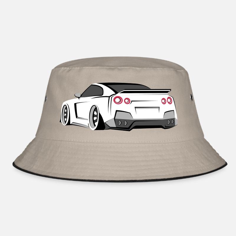 gtr racing tuner symbol geschenkidee - Bucket Hat - Khaki/Schwarz