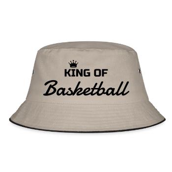 Basketball - Basket ball - Basket-ball - Baskette - Bucket Hat - khaki/black - Front
