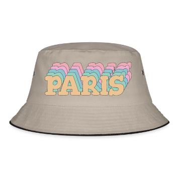 Paris – Faute de frappe pastel & style urbain - Bob - kaki/noir - Devant
