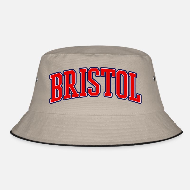 Bristol Varsity Bogen-Logo - Bucket Hat - Khaki/Schwarz