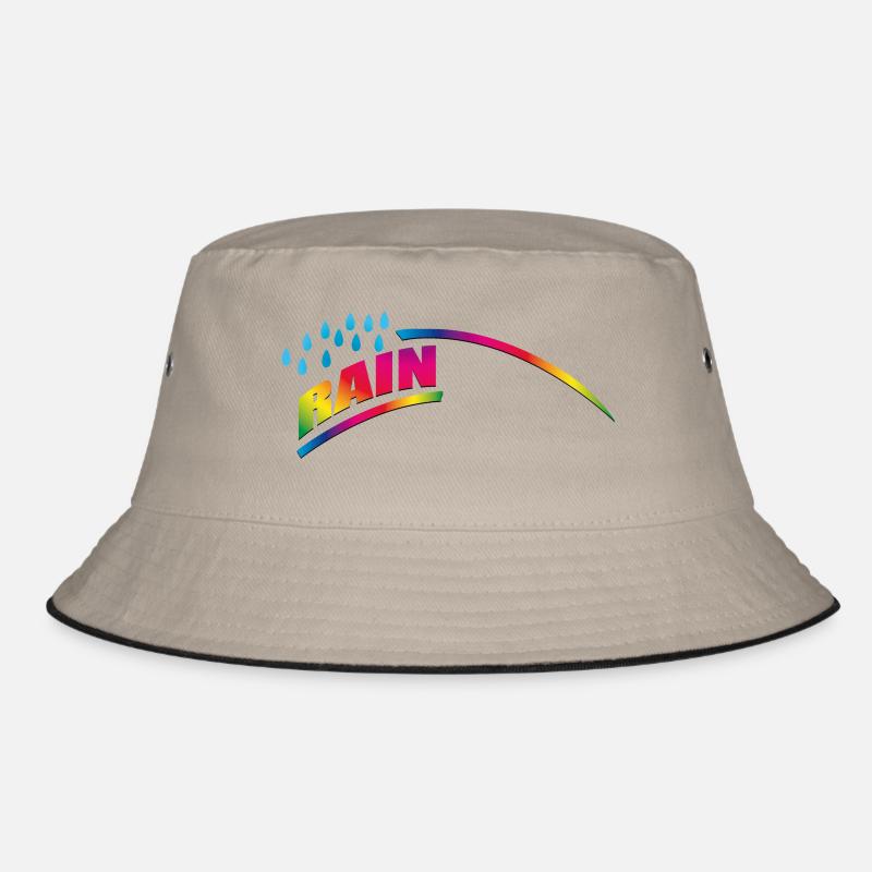 RAINdrops or Rainbow | Rainbow Bucket Hat
