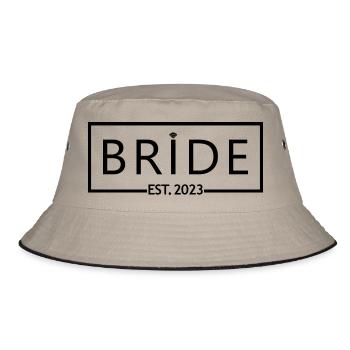2023 Fiançailles Mariage Douche nuptiale - Bob - kaki/noir - Devant