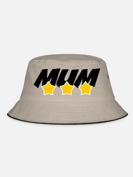 Beste Mama - Muttertag - Bucket Hat - Khaki/Schwarz - Vorne
