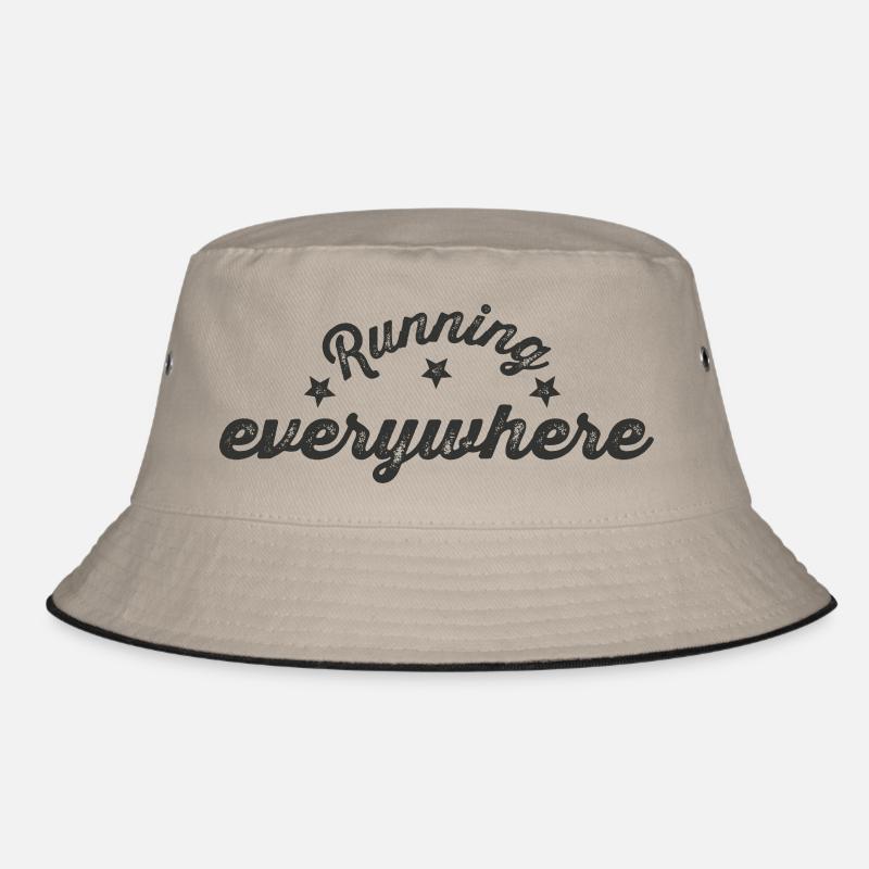 Running Everywhere Schriftzug Bucket Hat
