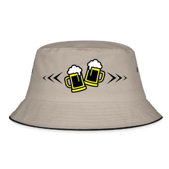 Toast à la bière symbole Chope à bière - Bob - kaki/noir - Devant