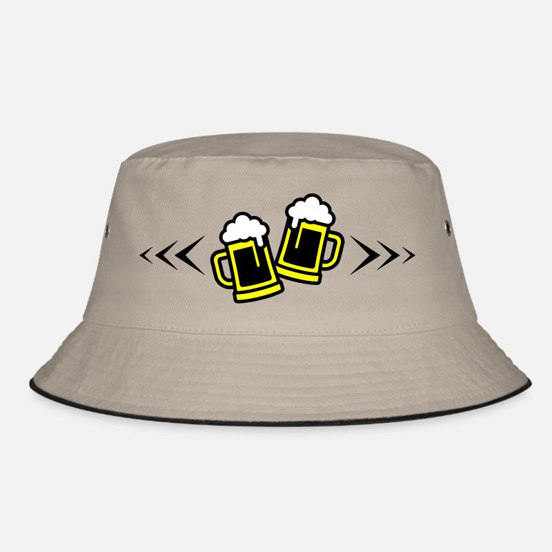 Bier Anstoßen Symbol Bierkrug Bucket Hat