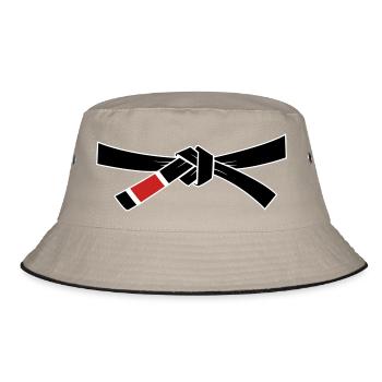 Blackbelt - Black Belt - Bucket Hat - khaki/black - Front