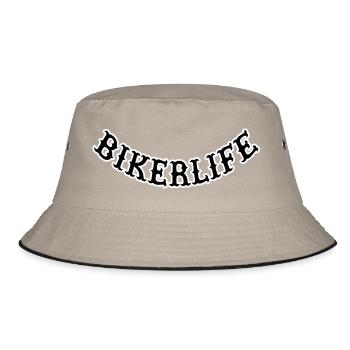 Bikerlife_ - Bucket Hat - Khaki/Schwarz - Vorne
