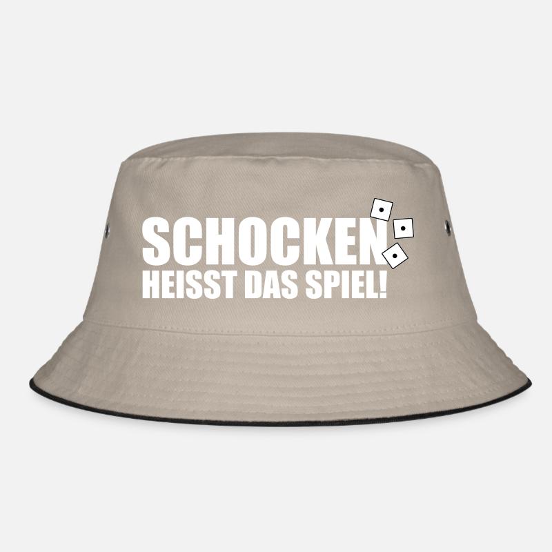 Schocken heißt das Spiel weiß Bucket Hat