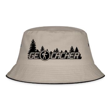Geocacher - Bucket Hat - Khaki/Schwarz - Vorne