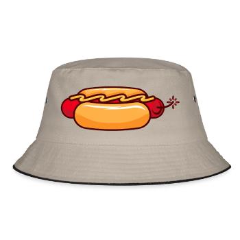 Dynamite-Hot Dog- tshirt-cool-sympa - Bob - kaki/noir - Devant