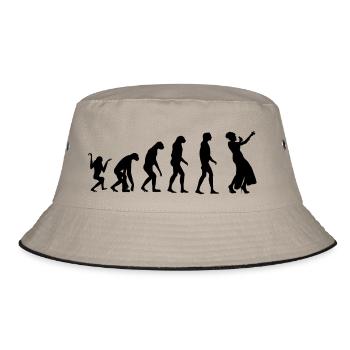 Evolution Sängerin - Bucket Hat - Khaki/Schwarz - Vorne