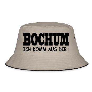 Bochum - Ich komm aus dir! - Bucket Hat - Khaki/Schwarz - Vorne