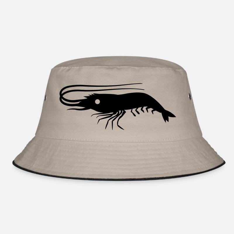 single shrimp prawn with antennae Bucket Hat