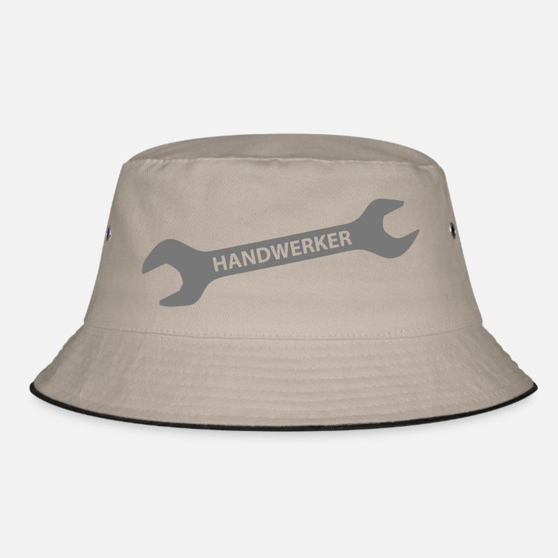 Handwerker - Bucket Hat - Khaki/Schwarz
