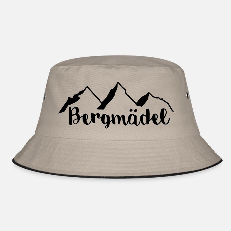 Bergmädel - Bucket Hat - Khaki/Schwarz