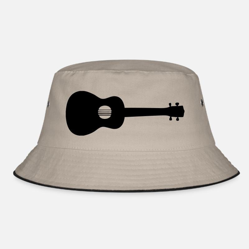 Ukulele - Bucket Hat - Khaki/Schwarz