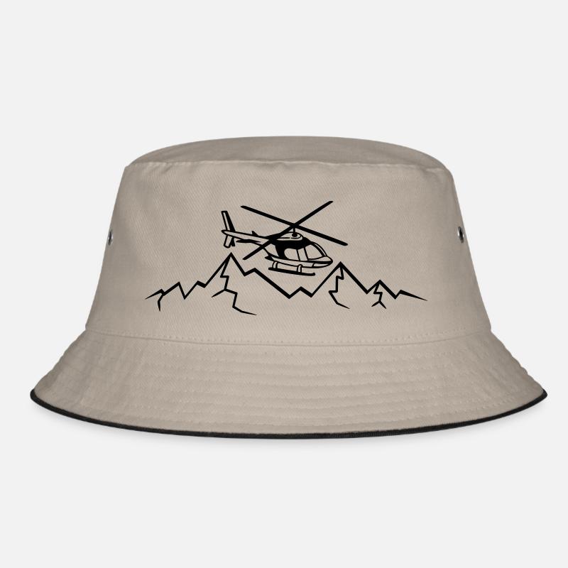 Berge Rettungsflieger Notruf Bucket Hat