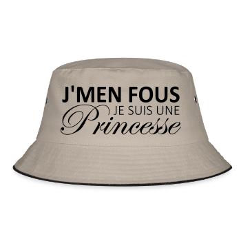 j'men fous je suis une princesse - Bob - kaki/noir - Devant