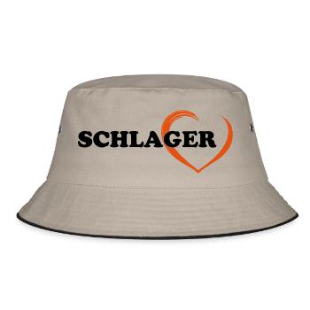 SCHLAGER - Bucket Hat - Khaki/Schwarz - Vorne