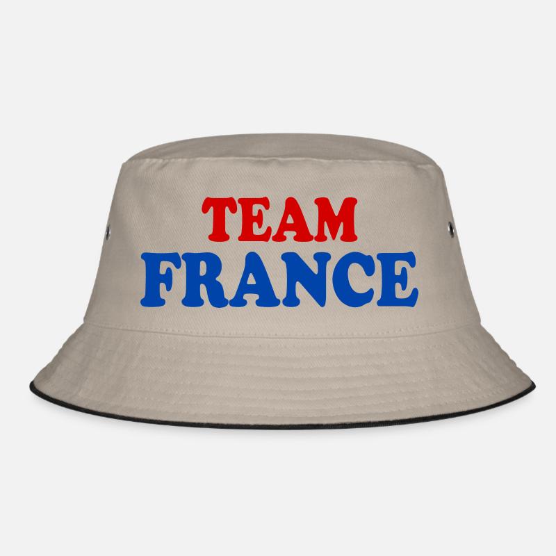 Frankreich - Bucket Hat - Khaki/Schwarz