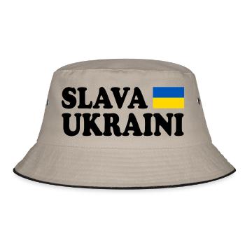Slava ukraini ukraine - Bob - kaki/noir - Devant