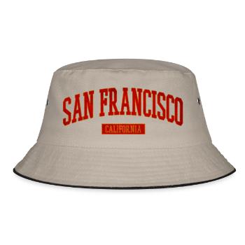 Lettrage Vintage Uni de San Francisco - Bob - kaki/noir - Devant