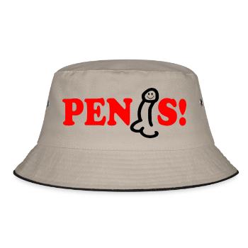 Penis - Bucket Hat - khaki/black - Front