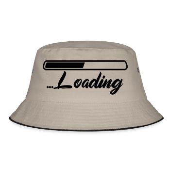 loading - Bucket Hat - Khaki/Schwarz - Vorne