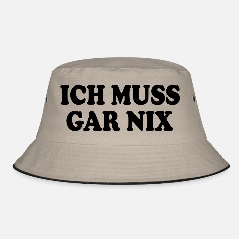 Ich muss gar nix Bucket Hat