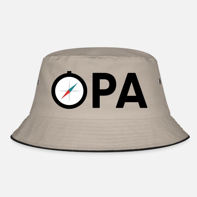 Opa Großvater Kompass Expedition Geschenkidee Bucket Hat