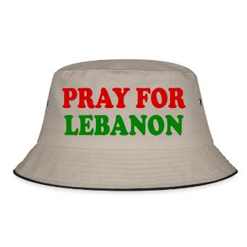 Pray for lebanon - Bob - kaki/noir - Devant