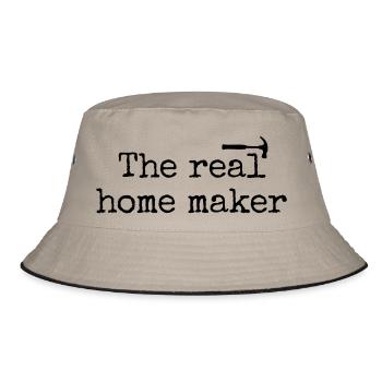 DIY design for renovation fans - Bucket Hat - khaki/black - Front