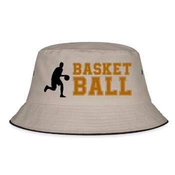 basketball - Bucket Hat - khaki/black - Front