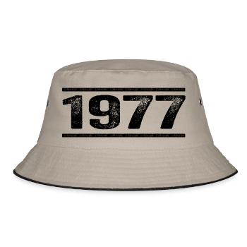 1977 Rétro 1977 Anniversaire 1977 Millésime 1977 - Bob - kaki/noir - Devant