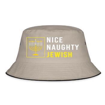 Hanukah Hanukkah Chanukkah - Bucket Hat - khaki/black - Front