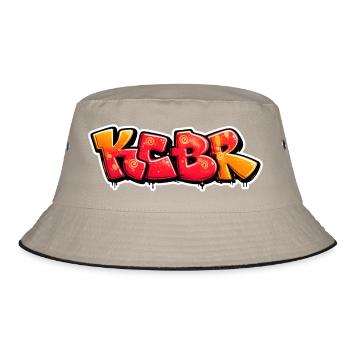 KCBR Graffiti Burst Design - Bucket Hat - khaki/black - Front
